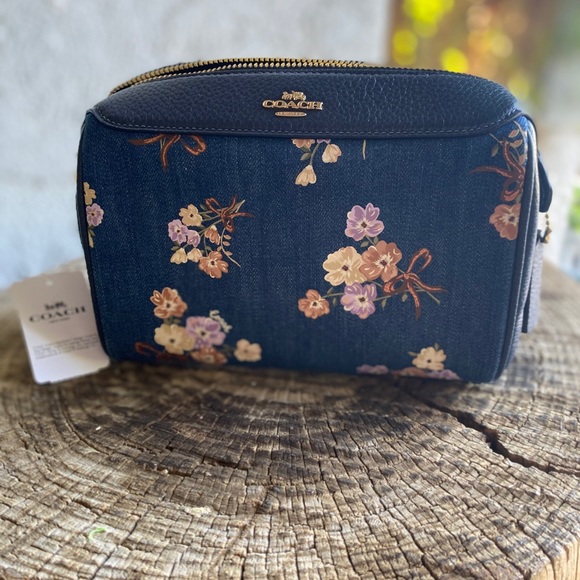 COACH DENIM FRL PRINT CROSSBODY - Picture 7 of 9